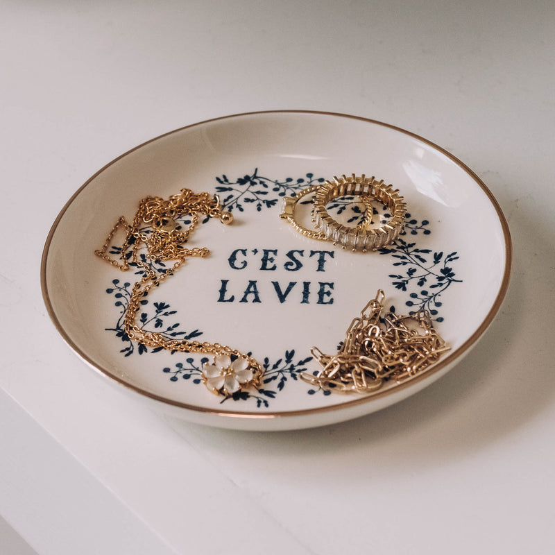 C'est La Vie Trinket Dish