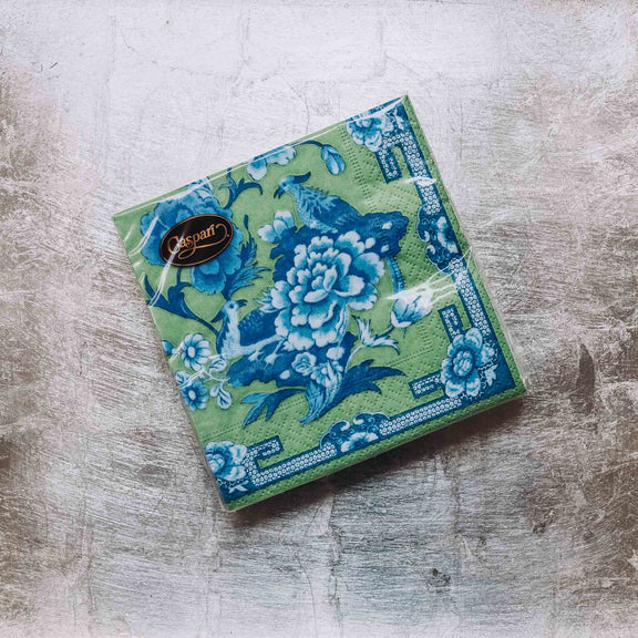 Indulge in luxury with our Caspari triple-ply Cocktail Napkins. Made in Germany, these napkins feature exquisite artwork and designs from around the world, printed with nontoxic, water-soluble dyes and food-safe ink. Elevate your entertaining with sophistication and taste. Comes in sets of 20 napkins in 17 different designs.