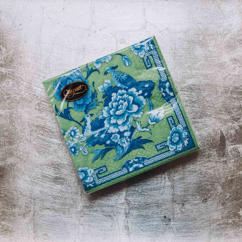 Indulge in luxury with our Caspari triple-ply Cocktail Napkins. Made in Germany, these napkins feature exquisite artwork and designs from around the world, printed with nontoxic, water-soluble dyes and food-safe ink. Elevate your entertaining with sophistication and taste. Comes in sets of 20 napkins in 17 different designs.