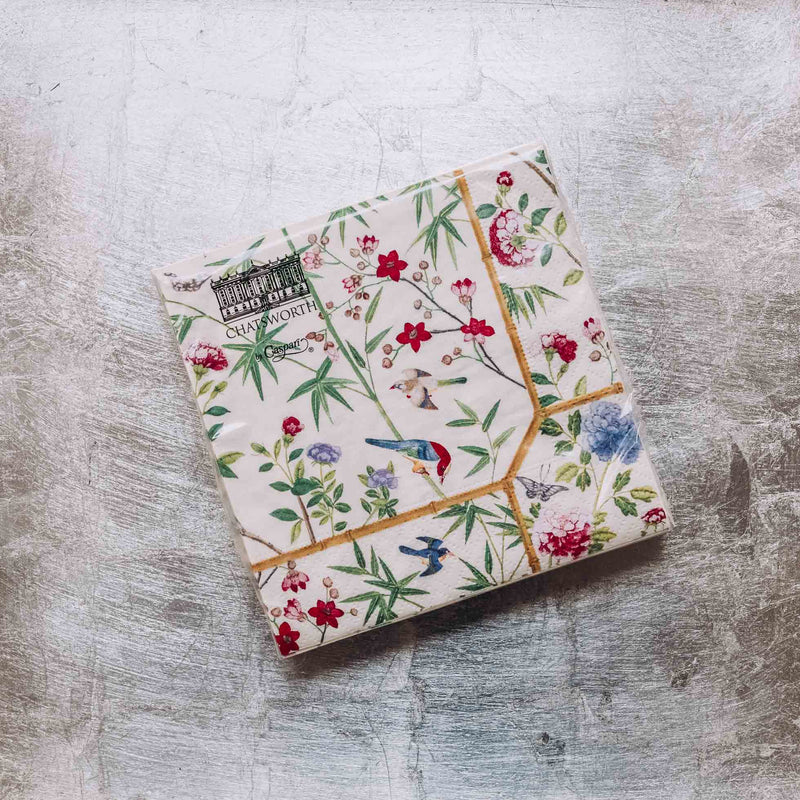 Indulge in luxury with our Caspari triple-ply Cocktail Napkins. Made in Germany, these napkins feature exquisite artwork and designs from around the world, printed with nontoxic, water-soluble dyes and food-safe ink. Elevate your entertaining with sophistication and taste. Comes in sets of 20 napkins in 17 different designs.