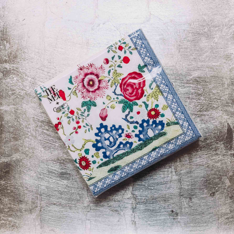 Indulge in luxury with our Caspari triple-ply Cocktail Napkins. Made in Germany, these napkins feature exquisite artwork and designs from around the world, printed with nontoxic, water-soluble dyes and food-safe ink. Elevate your entertaining with sophistication and taste. Comes in sets of 20 napkins in 17 different designs.