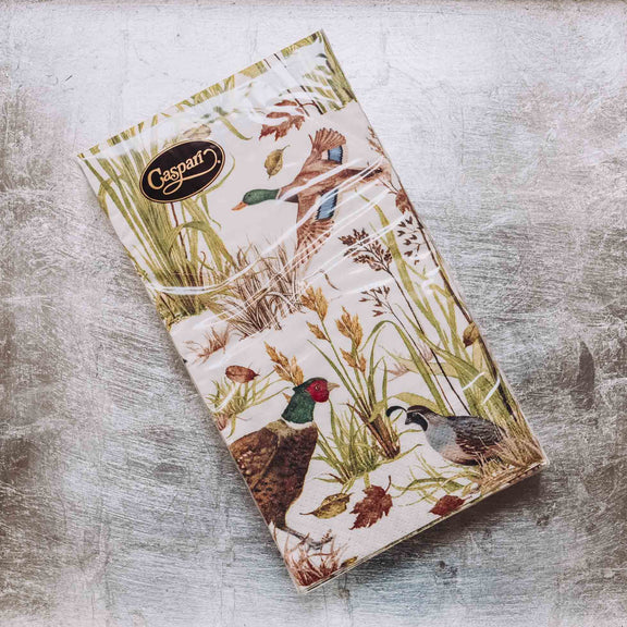 Indulge in luxury with our Caspari triple-ply Guest Towels. Made in Germany, these napkins feature exquisite artwork and designs from around the world, printed with nontoxic, water-soluble dyes and food-safe ink. Elevate your entertaining with sophistication and taste. Comes in sets of 15 napkins in 24 different designs.