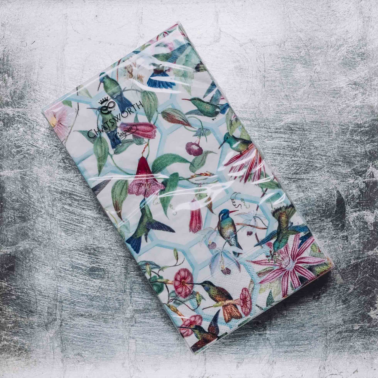 Indulge in luxury with our Caspari triple-ply Guest Towels. Made in Germany, these napkins feature exquisite artwork and designs from around the world, printed with nontoxic, water-soluble dyes and food-safe ink. Elevate your entertaining with sophistication and taste. Comes in sets of 15 napkins in 24 different designs.