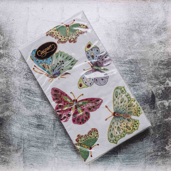 Indulge in luxury with our Caspari triple-ply Guest Towels. Made in Germany, these napkins feature exquisite artwork and designs from around the world, printed with nontoxic, water-soluble dyes and food-safe ink. Elevate your entertaining with sophistication and taste. Comes in sets of 15 napkins in 24 different designs.