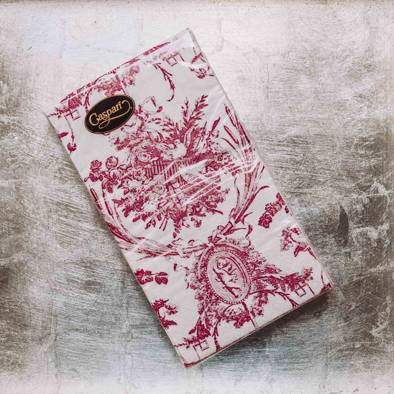 Indulge in luxury with our Caspari triple-ply Guest Towels. Made in Germany, these napkins feature exquisite artwork and designs from around the world, printed with nontoxic, water-soluble dyes and food-safe ink. Elevate your entertaining with sophistication and taste. Comes in sets of 15 napkins in 24 different designs.