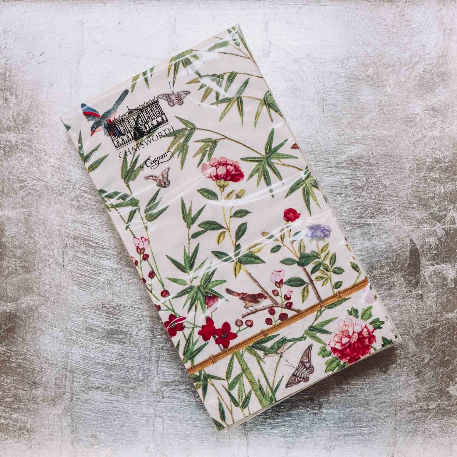 Indulge in luxury with our Caspari triple-ply Guest Towels. Made in Germany, these napkins feature exquisite artwork and designs from around the world, printed with nontoxic, water-soluble dyes and food-safe ink. Elevate your entertaining with sophistication and taste. Comes in sets of 15 napkins in 24 different designs.