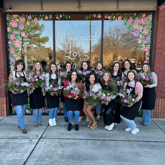 Stressed about the new school year? Unwind with our fun floral arranging class! Tap into your creativity, crafting a stunning arrangement with expert guidance. Perfect for all levels—this hands-on workshop lets you create a masterpiece. Bring your imagination; we’ll provide the blooms! Guided by our expert instructors, you’ll master arranging techniques, color balance, and personal flair. Take home a gorgeous bouquet to brighten your space or gift to someone special.
