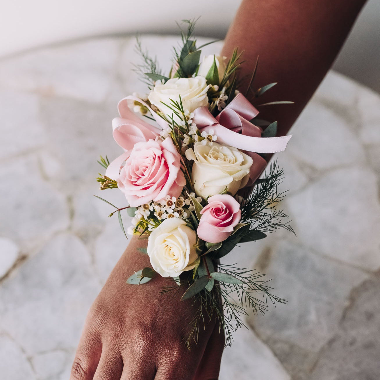 "Blossom and Vine Corsage – Priced as shown for standard size. Add comments for custom requests.
#Johns Creek Florist #Peachtree Corners Florist #Alpharetta Florist #Duluth Florist #Custom Floral Arrangements #Floral Arrangements #Flower Arrangements #Deliver Flowers #Same Day Flower Delivery #Local Florist #Anniversary Flowers #Buy Flowers #Florist Near Me #Send Flowers #Gift Flowers #Beautiful Flowers #Shop Flowers"