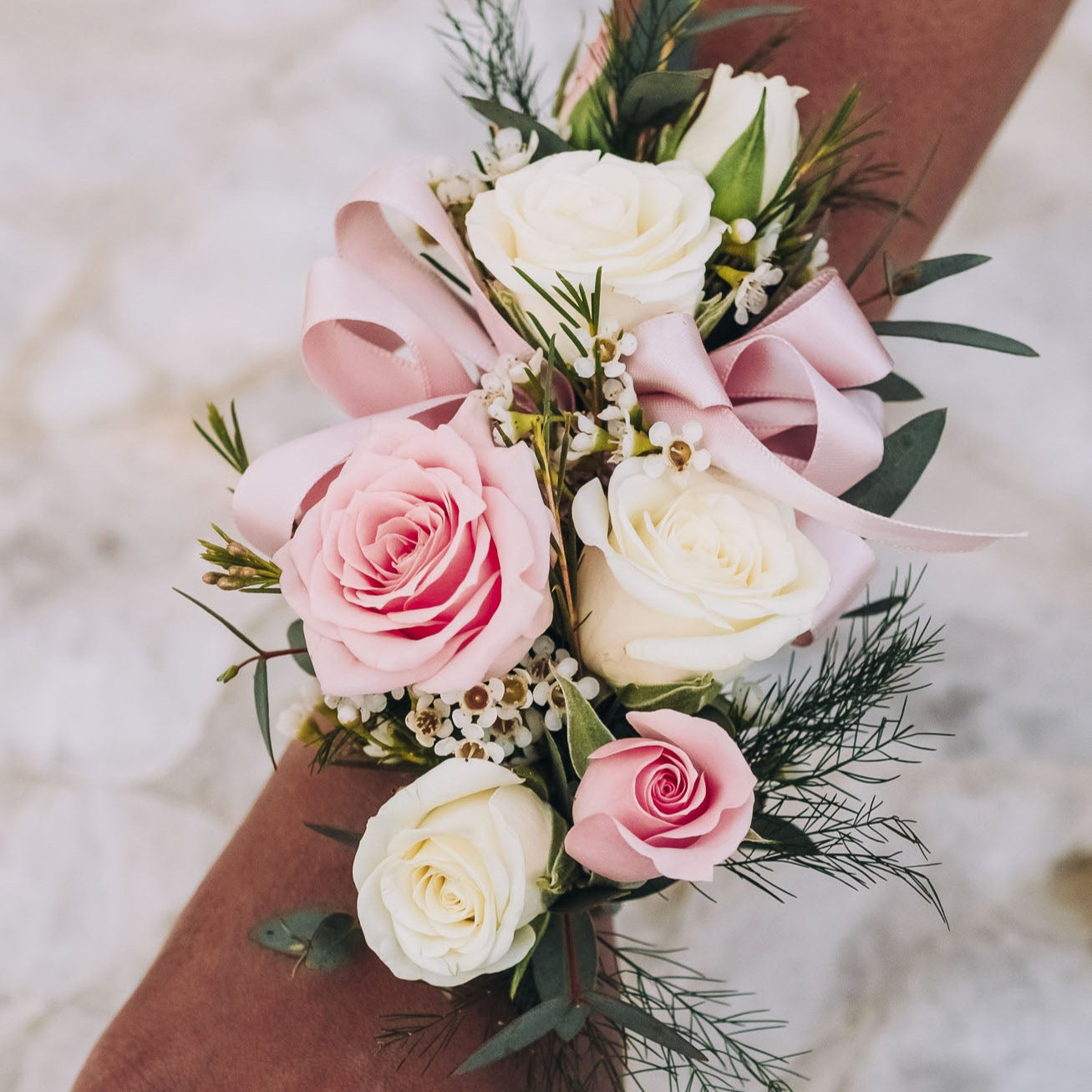 "Blossom and Vine Corsage – Priced as shown for standard size. Add comments for custom requests.
#Johns Creek Florist #Peachtree Corners Florist #Alpharetta Florist #Duluth Florist #Custom Floral Arrangements #Floral Arrangements #Flower Arrangements #Deliver Flowers #Same Day Flower Delivery #Local Florist #Anniversary Flowers #Buy Flowers #Florist Near Me #Send Flowers #Gift Flowers #Beautiful Flowers #Shop Flowers"